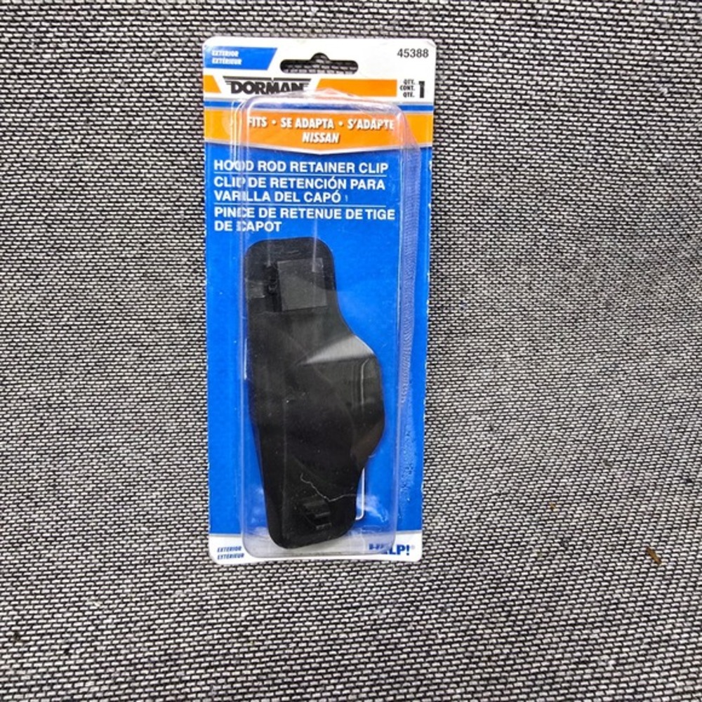Dorman 45388 Hood Rod Retainer Clip‎ for Nissan Black Plastic Exterior Hardware